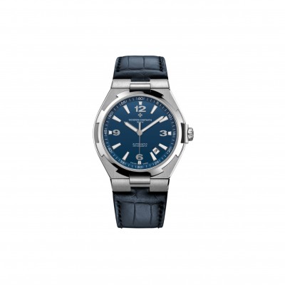 VACHERON CONSTANTIN OVERSEAS STAINLESS STEEL BLUE DIAL WATCH 47040/000A-9008